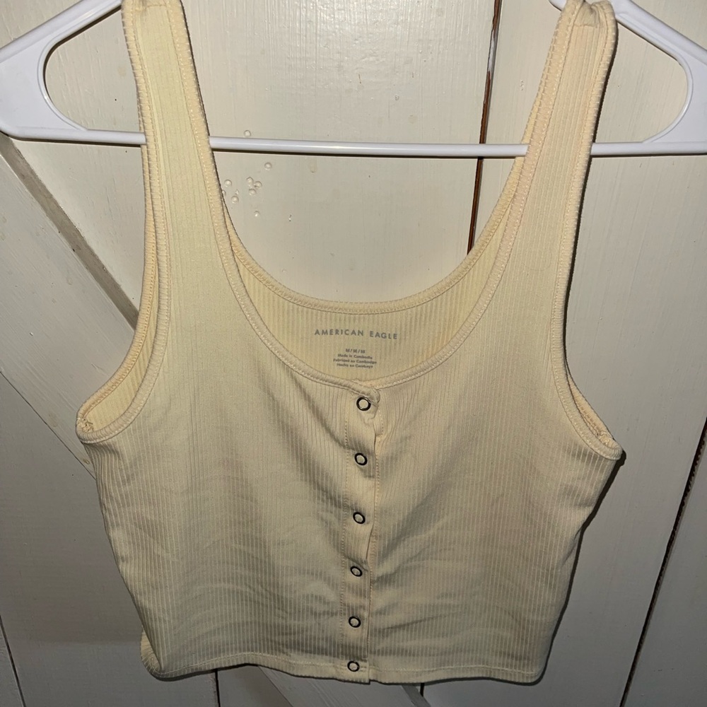 American Eagle Snap Button Tank Top